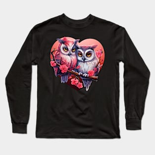 Valentines day Owl couples Long Sleeve T-Shirt